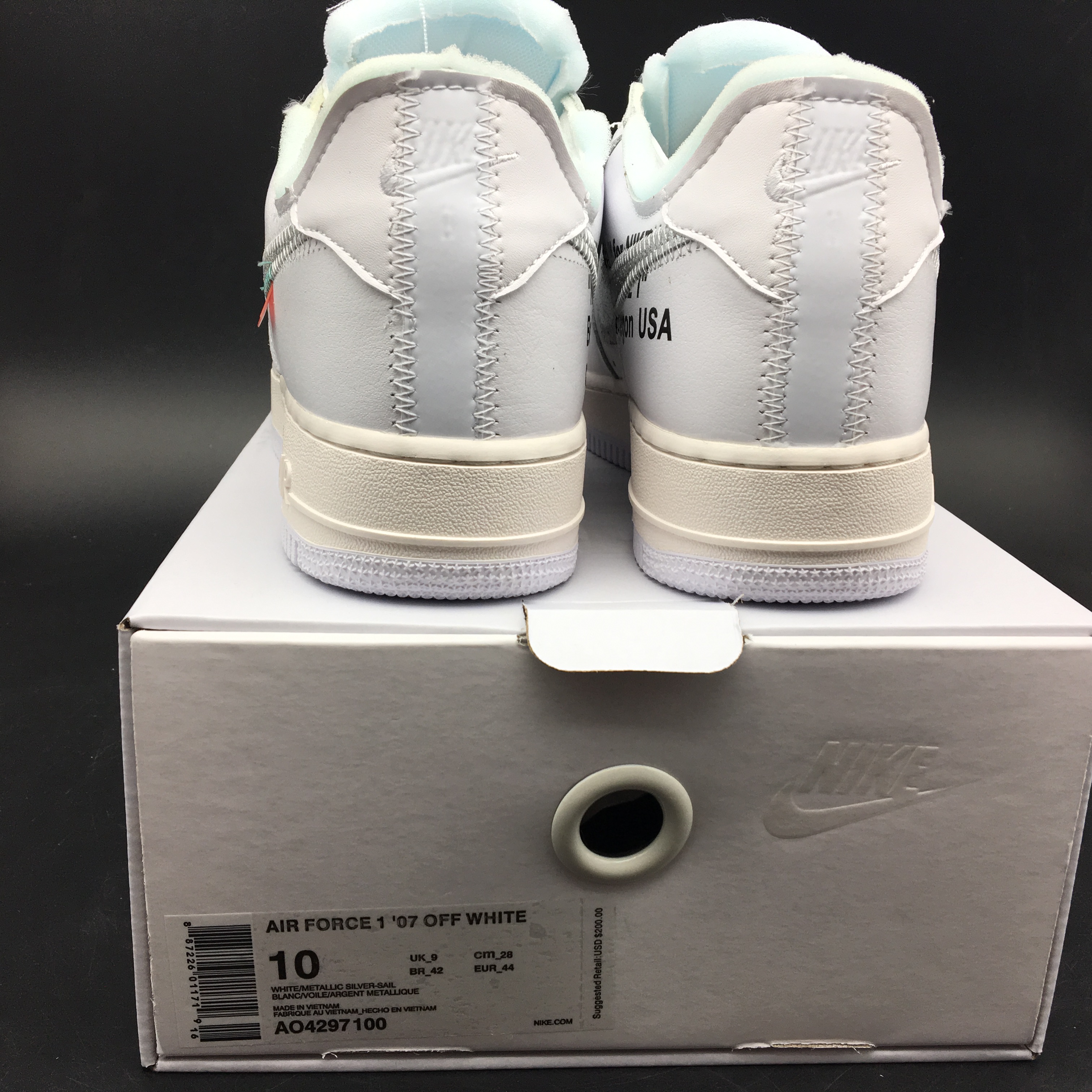 Off-White x Nike Air Force 1 White AO4297-100