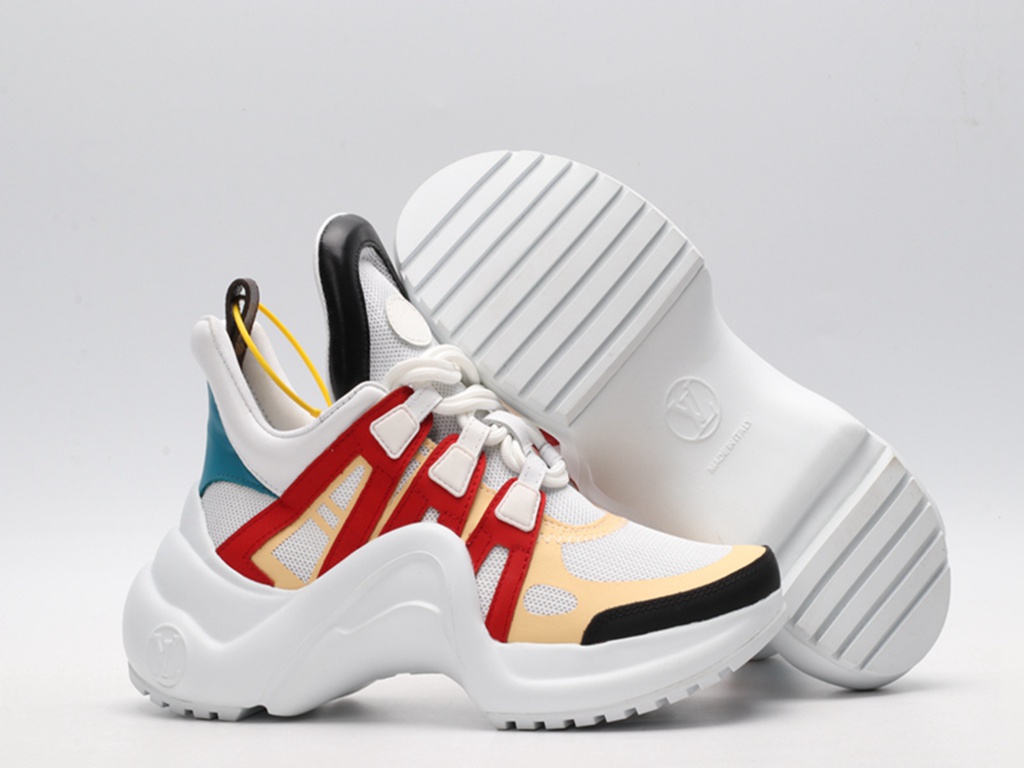 L*V Archlight Sneaker Red Yellow