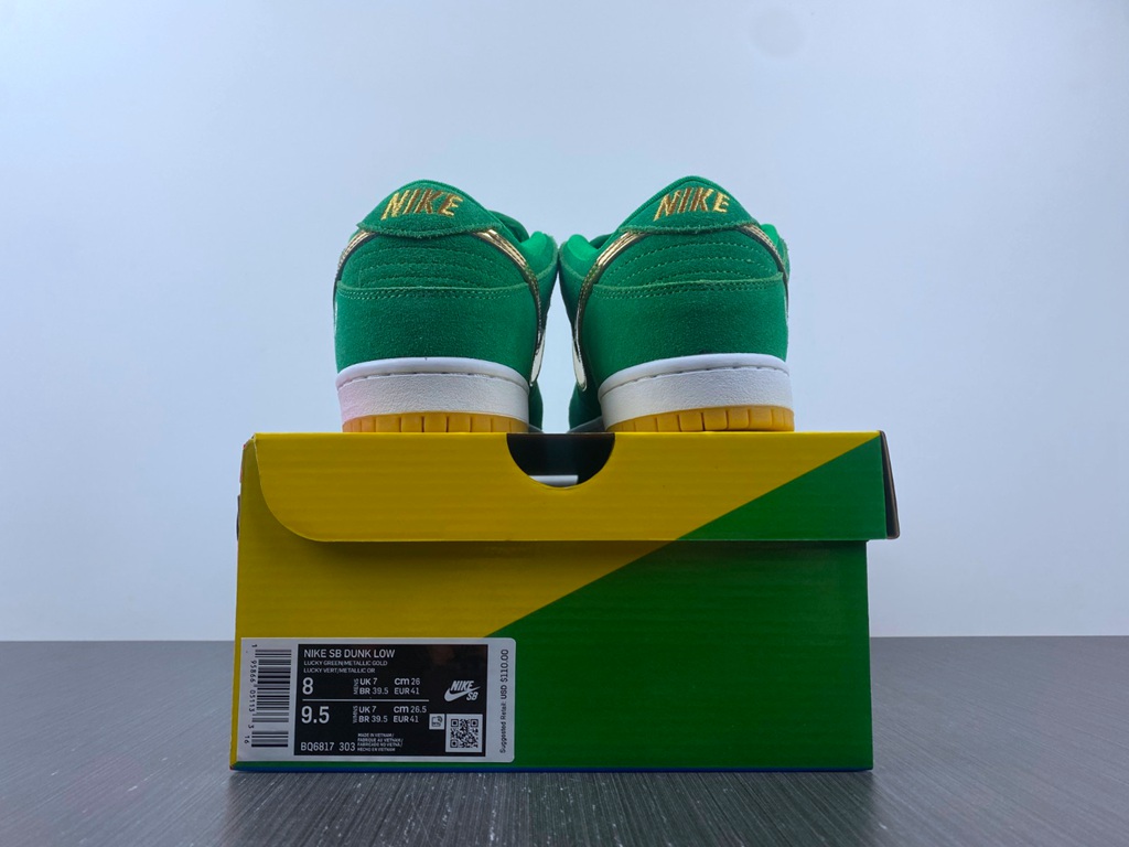 Nike SB Dunk Low  St  Lucky Green  BQ6817 303
