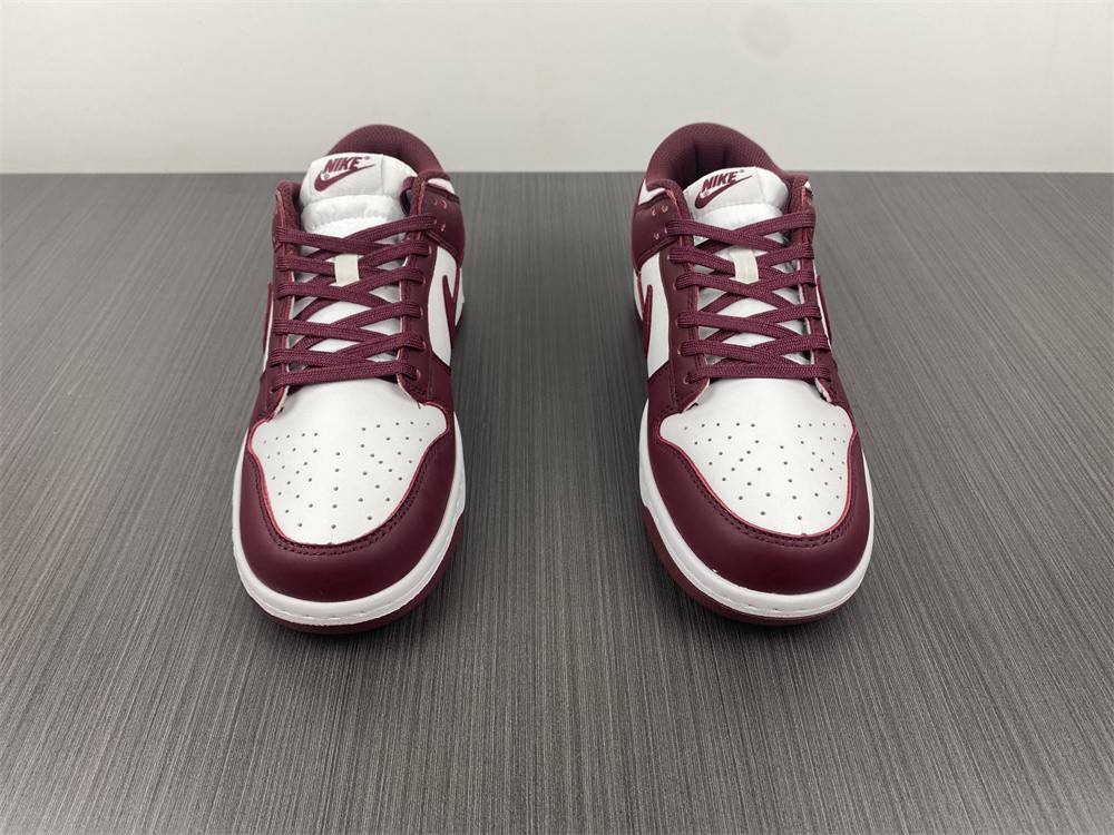 2021 New Nike Dunk Low Bordeaux White/Bordeaux DD1503-108