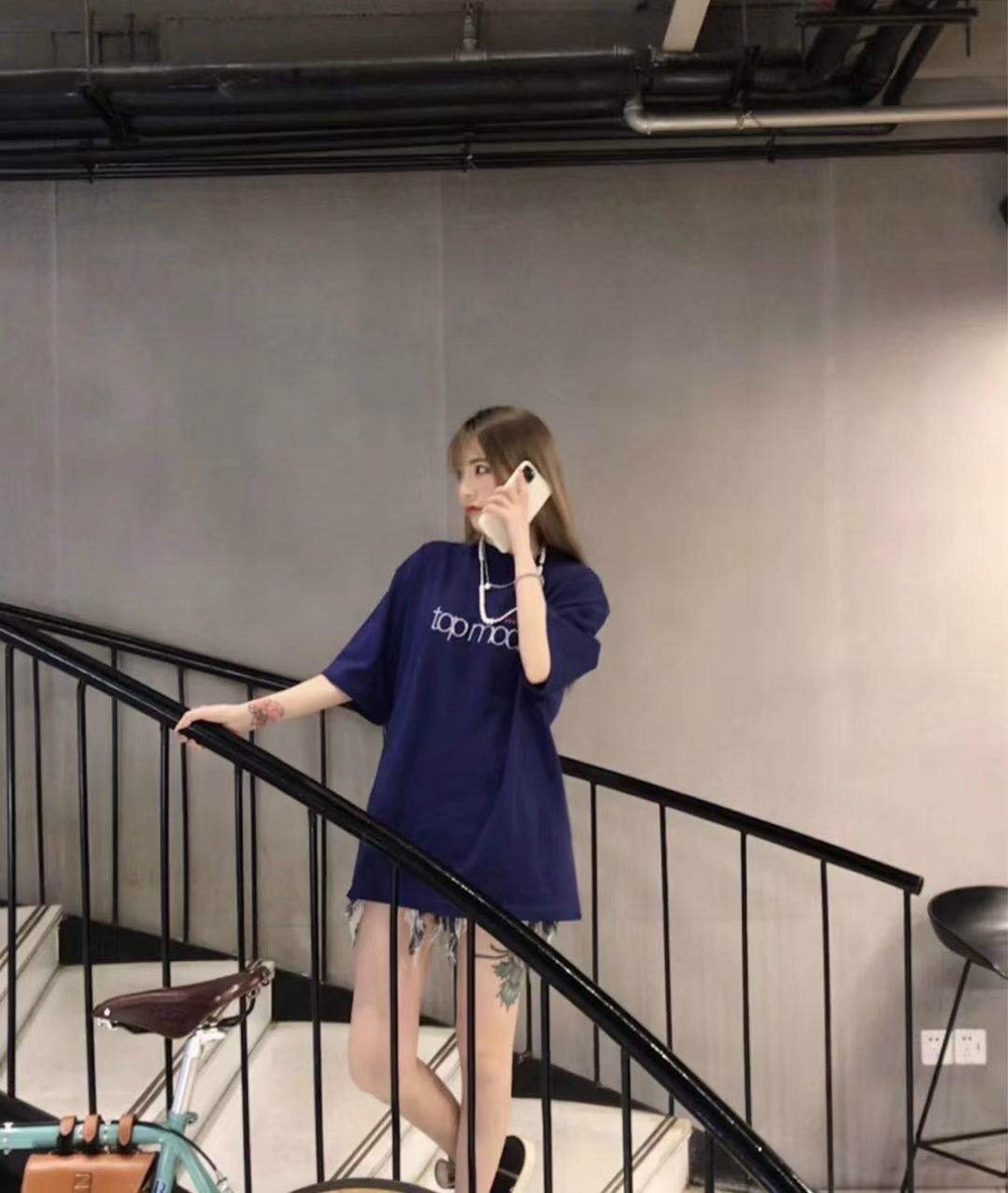 Ba1en*iaga BLCG 20ss top model text patch short sleeves