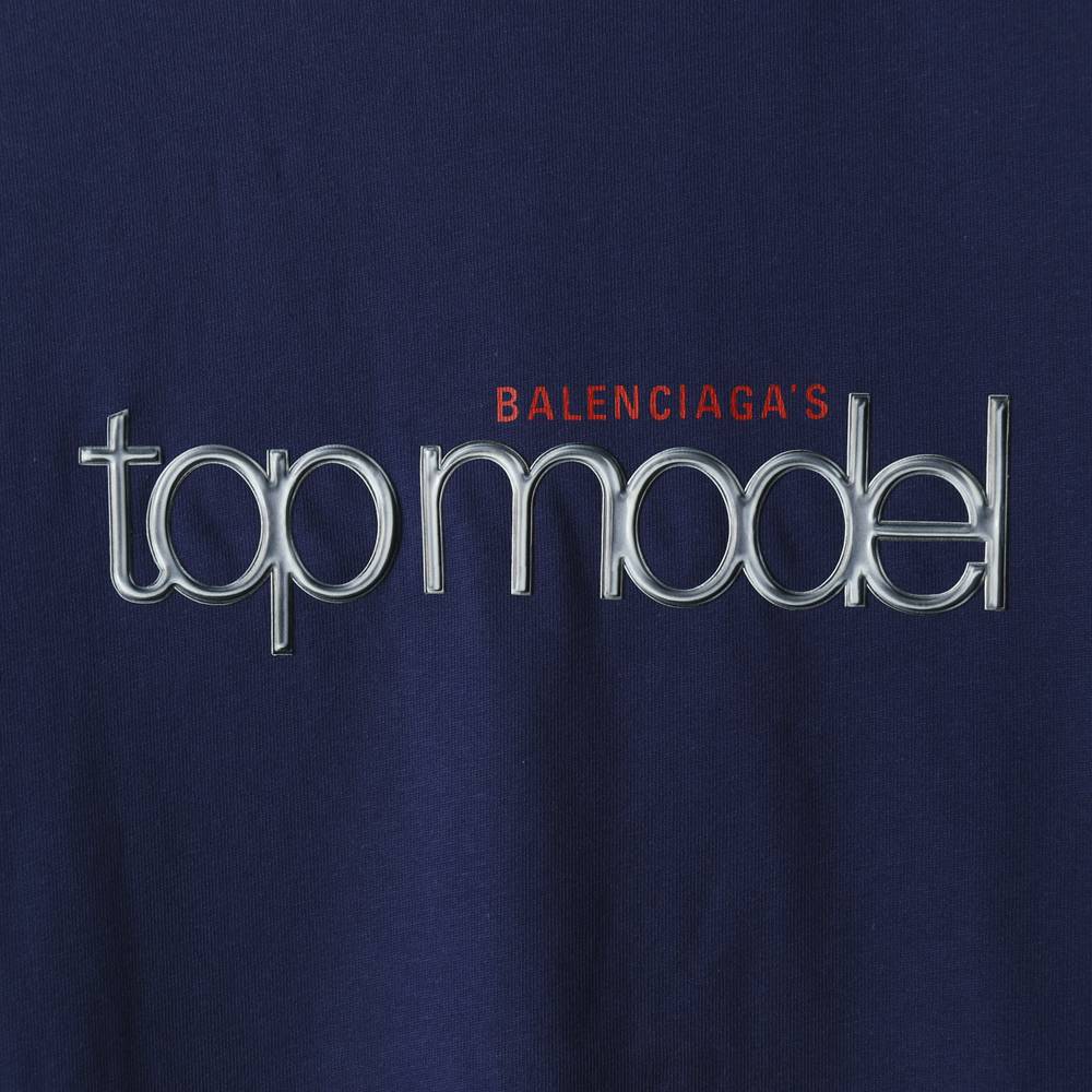 Ba1en*iaga BLCG 20ss top model text patch short sleeves