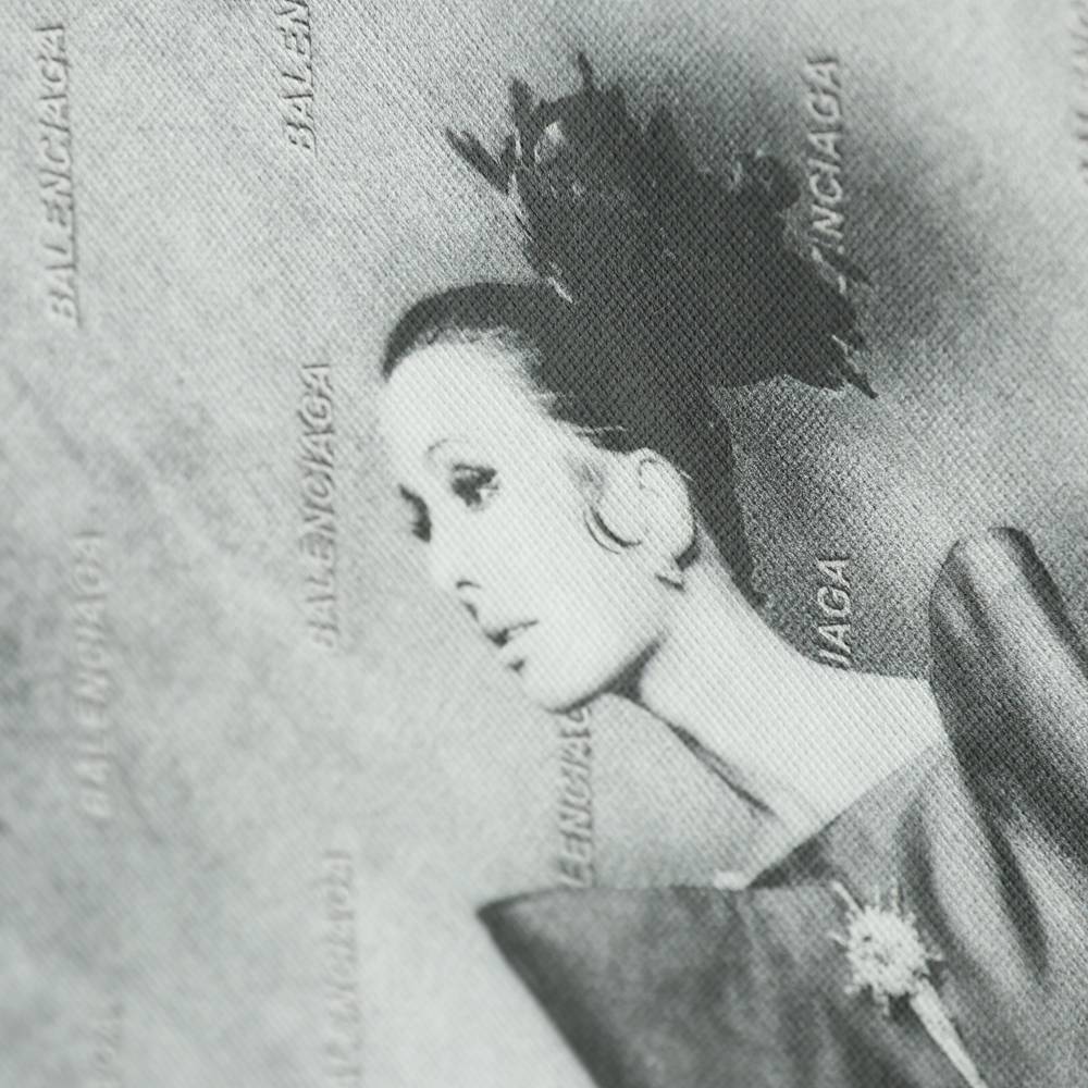 Ba1en*iaga 1960s retro vintage high-definition portrait print short sleeve