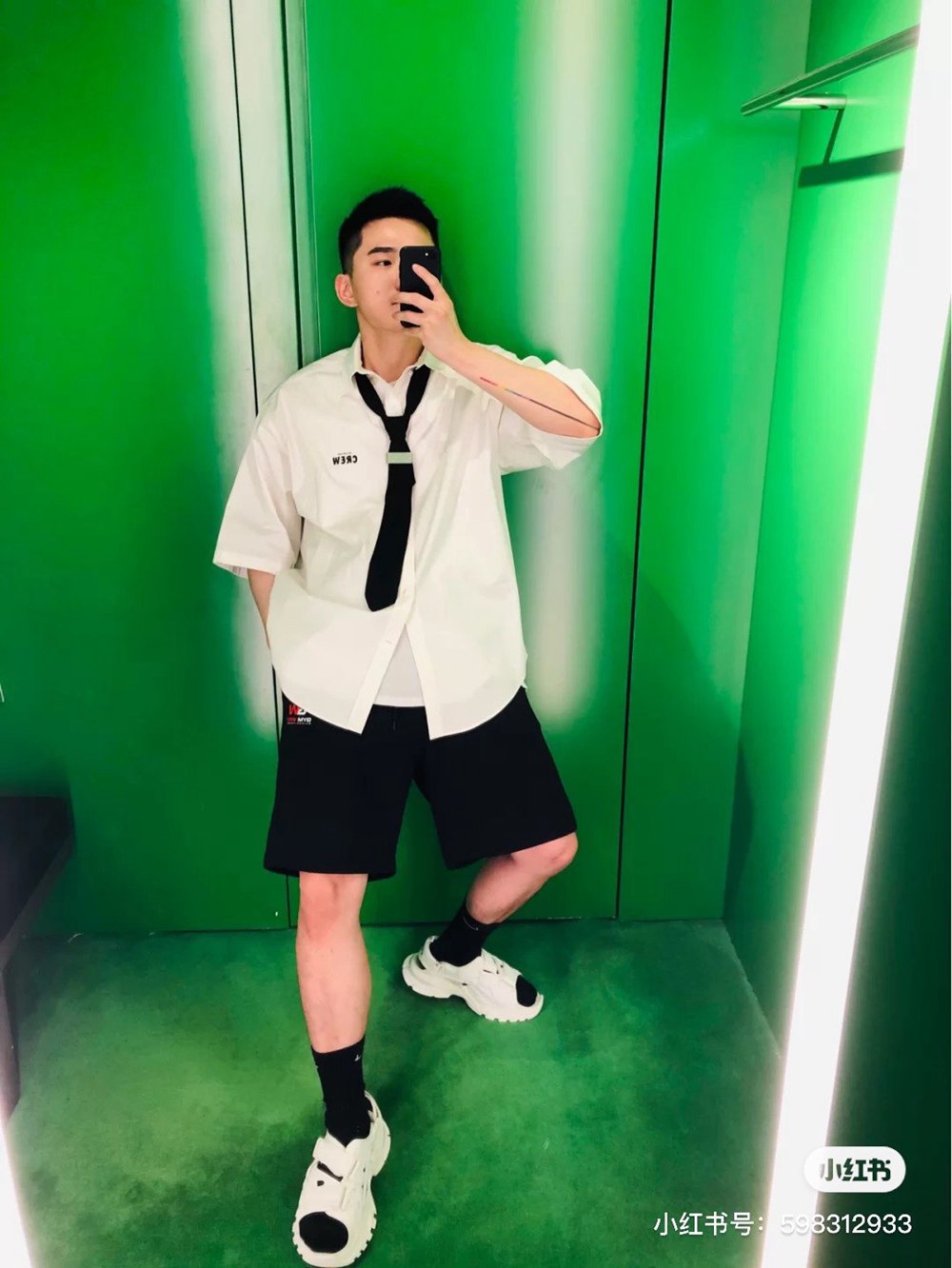 Ba1en*iaga BLCG 20FW crew limited short-sleeved shirt