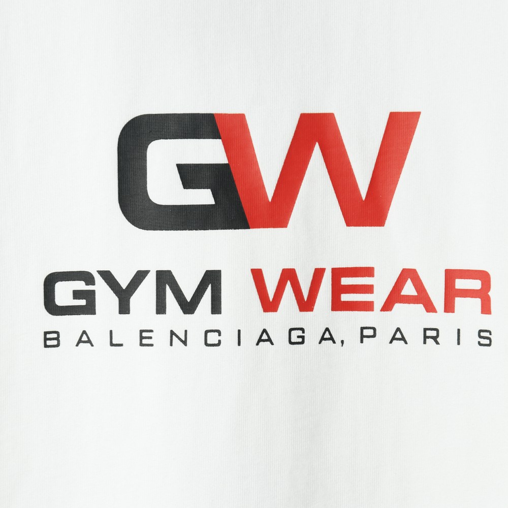 Ba1en*iaga BLCG 20ss GW GYM WEAR letter print short sleeve