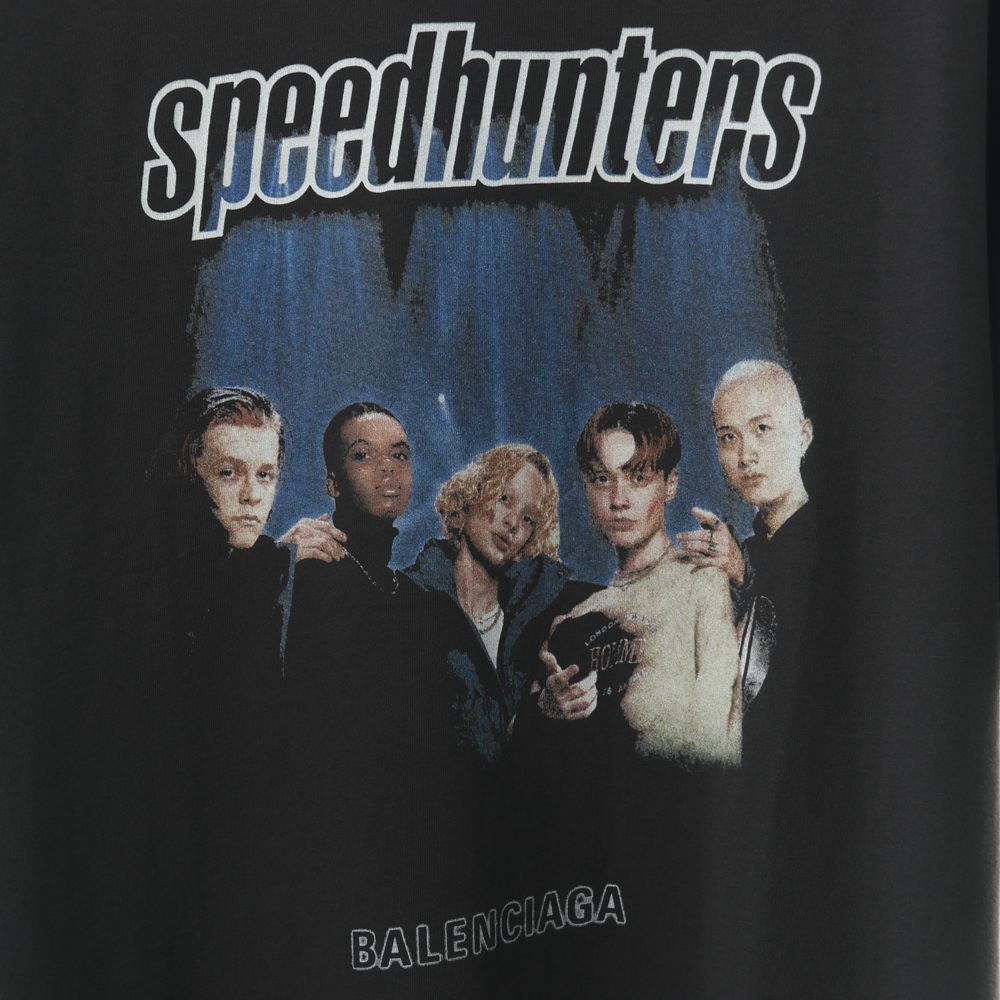 Ba1en*iaga BLCG 20ss rock band print short sleeve