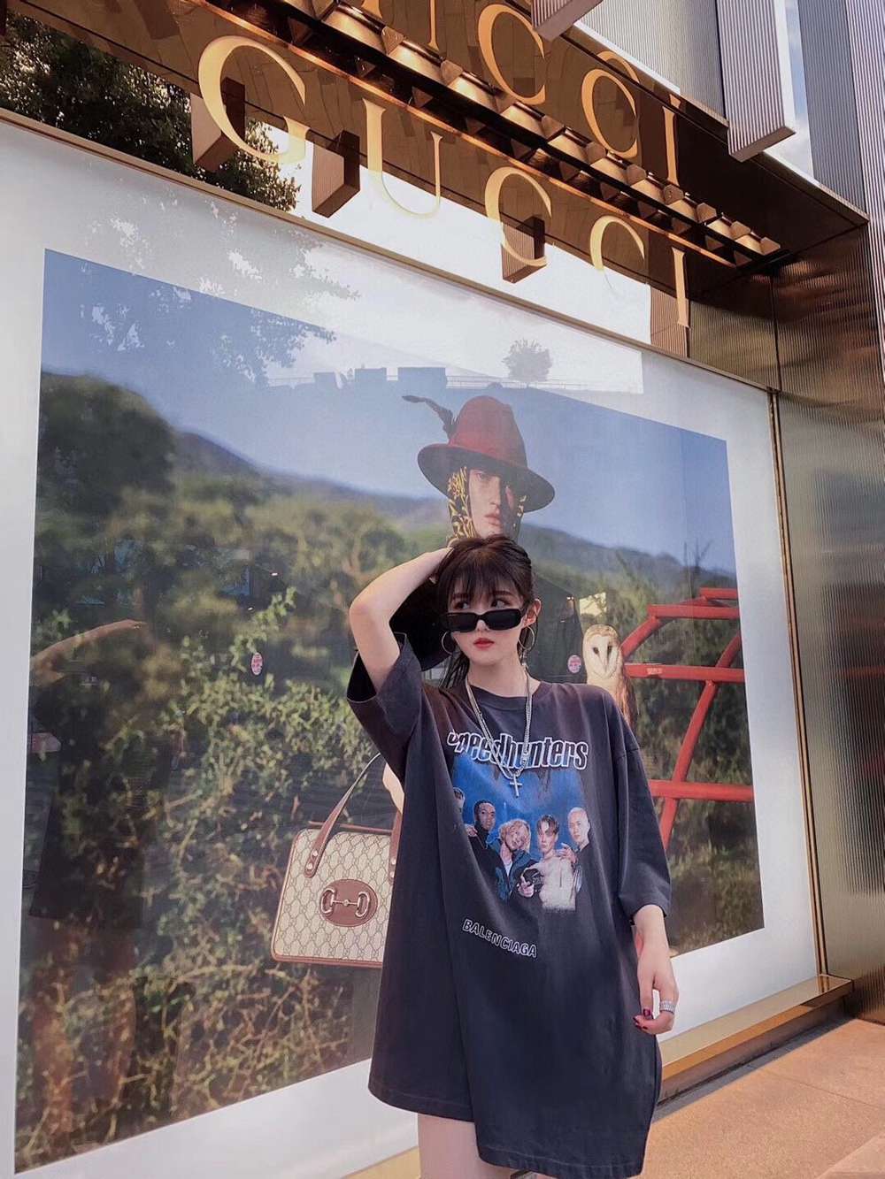 Ba1en*iaga BLCG 20ss rock band print short sleeve