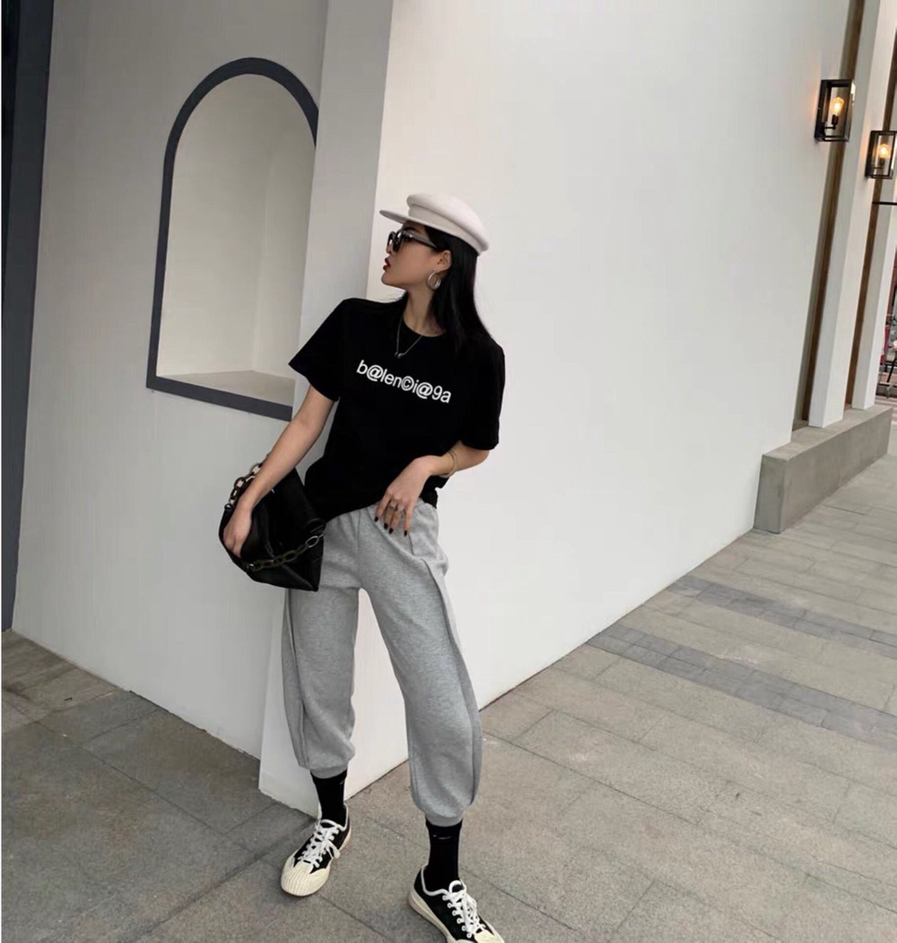 Ba1en*iaga BLCG 20ss short-sleeved T-shirt with logo on chest (envelope packaging