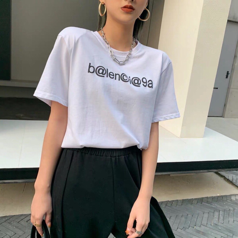 Ba1en*iaga BLCG 20ss short sleeve T-shirt with letters on chest