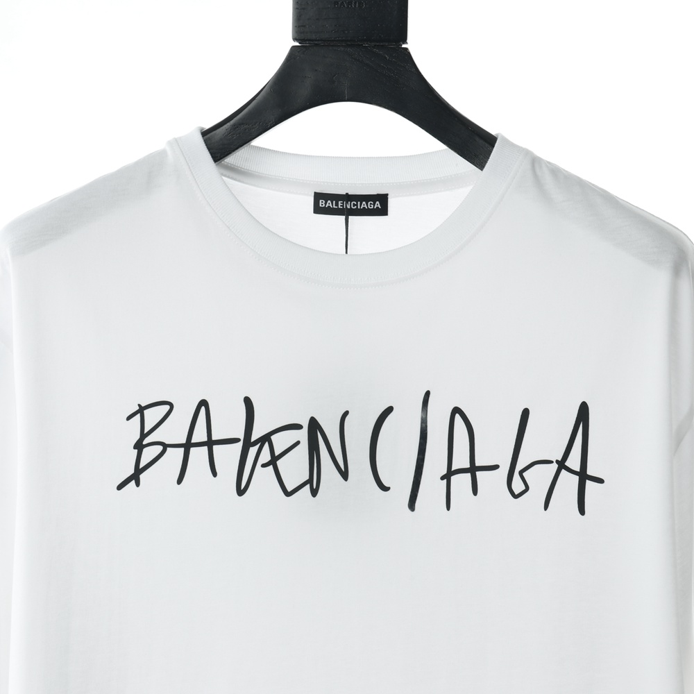 Ba1en*iaga BLCG 20ss hand-painted logo logo printing short sleeve