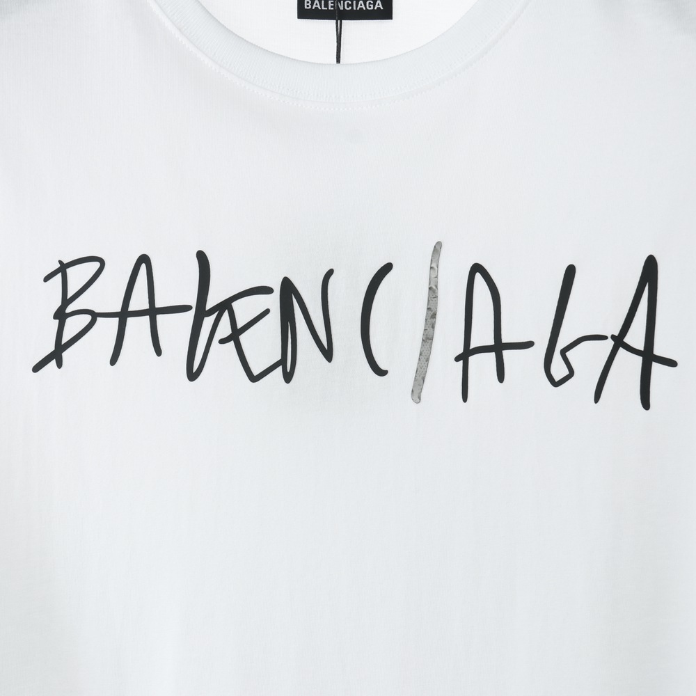 Ba1en*iaga BLCG 20ss hand-painted logo logo printing short sleeve