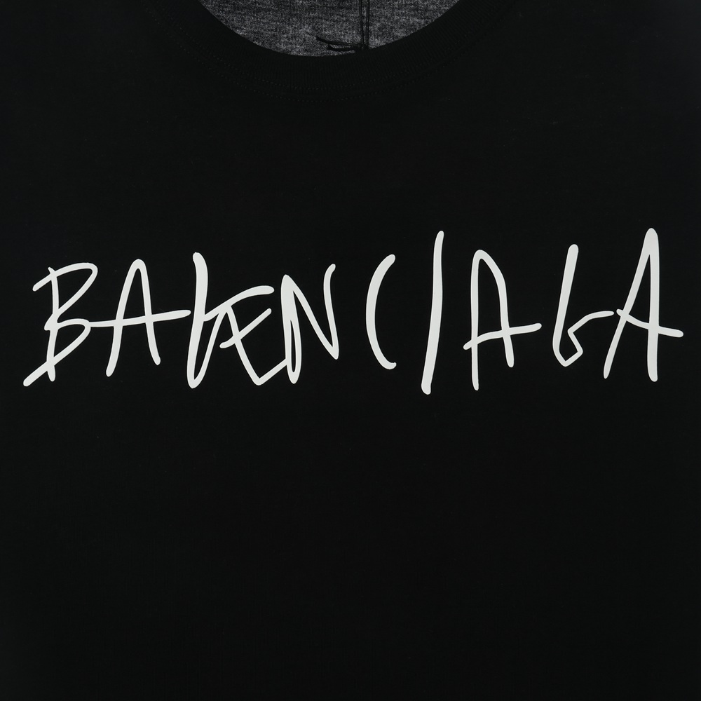 Ba1en*iaga BLCG 20ss hand-painted logo logo printing short sleeve