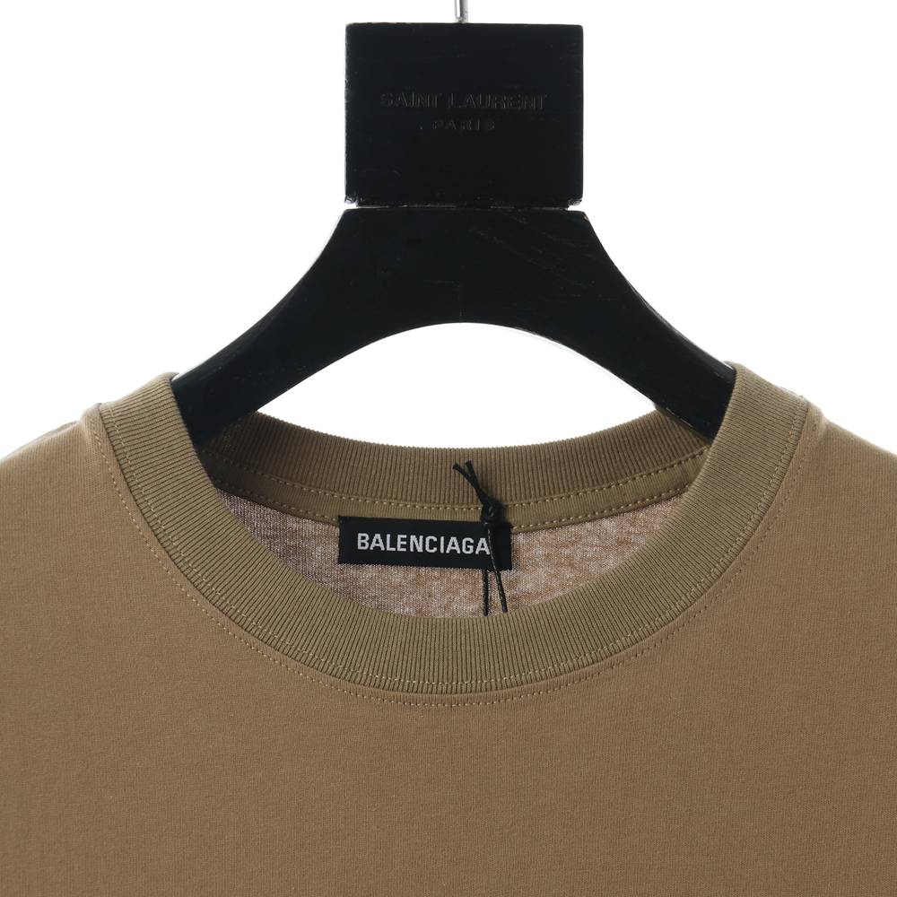 Ba1en*iaga BLCG 20SS small logo wheat short sleeve T-shirt