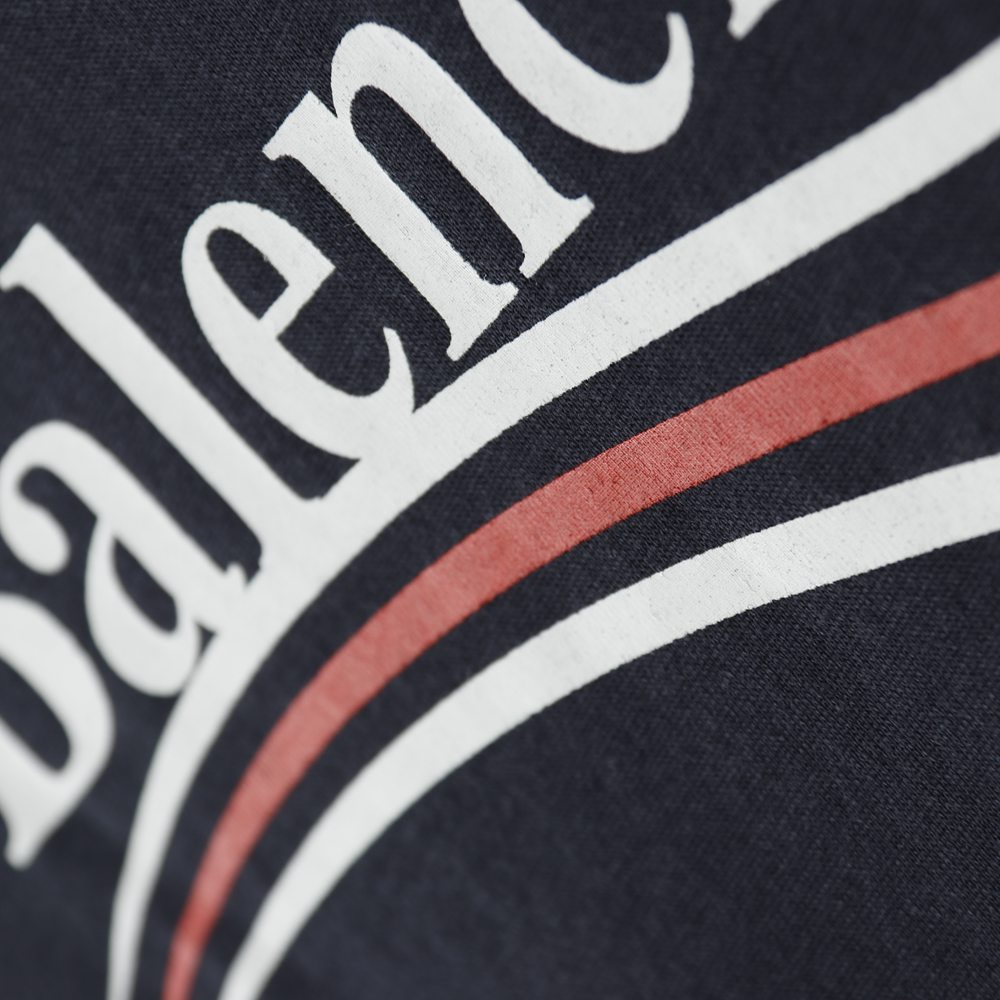 Ba1en*iaga BLCG 20ss classic navy blue cola short sleeve