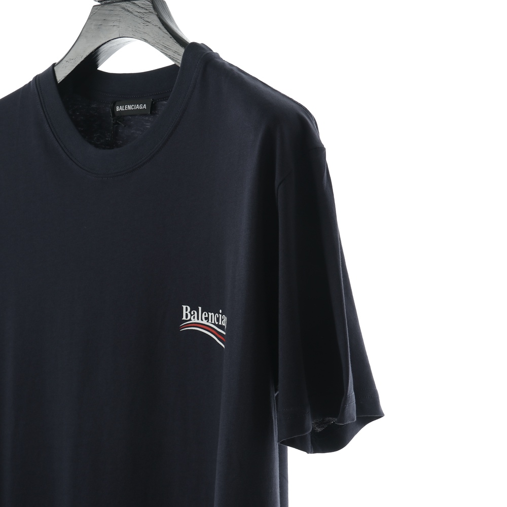 Ba1en*iaga BLCG 20ss classic navy blue cola short sleeve