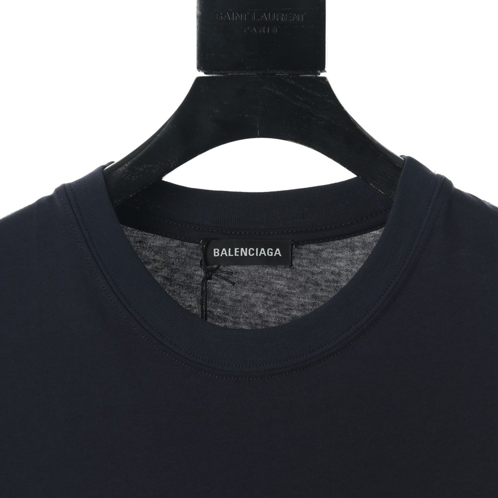 Ba1en*iaga BLCG 20ss classic navy blue cola short sleeve