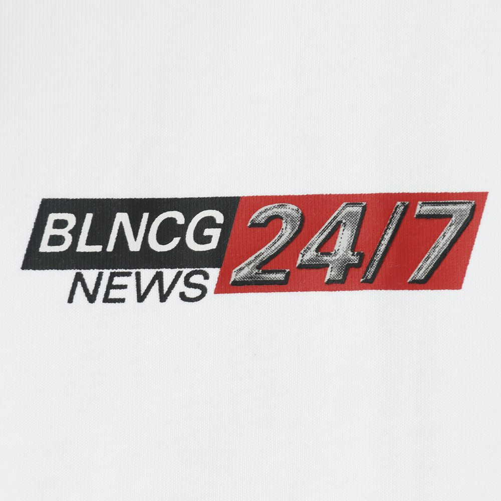 Ba1en*iaga BLCG 20FW 25-hour news short-sleeved T-shirt