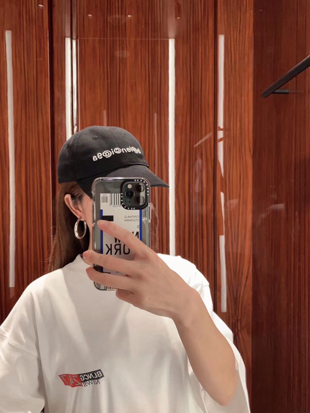 Ba1en*iaga BLCG 20FW 25-hour news short-sleeved T-shirt