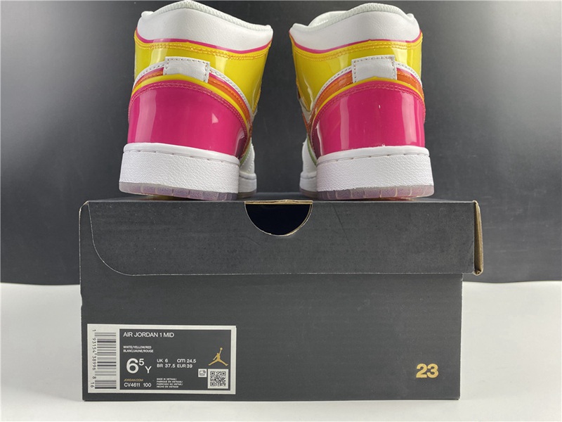 Air Jordan 1 Mid SE GS Edge Glow(CV4611-100)
