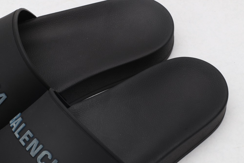 BLG Rubber Slides Black Fluo Blue