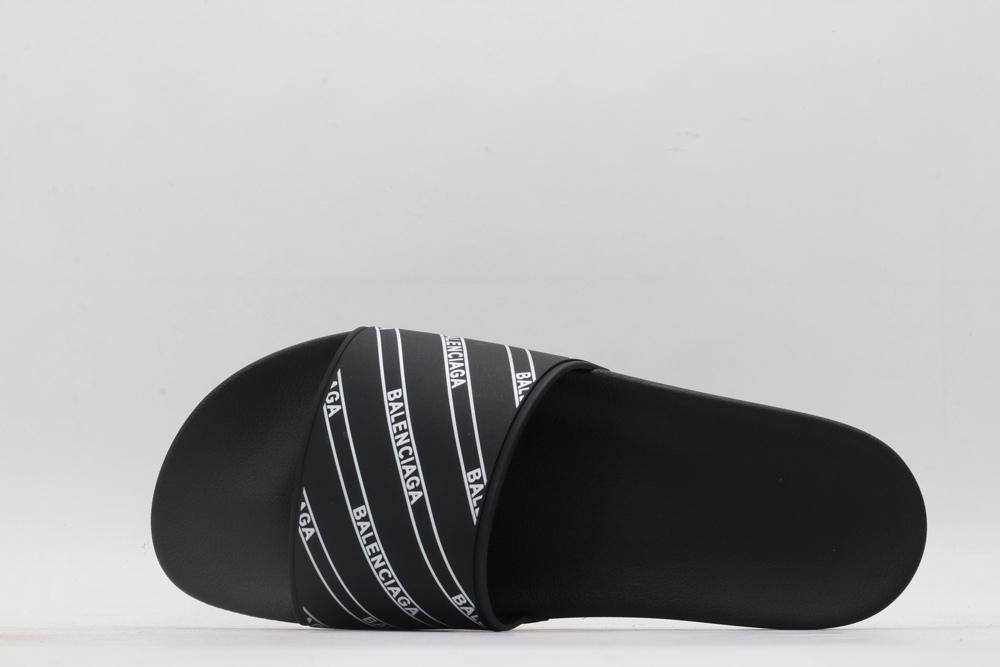 BLG Rubber Slides Stripe Logo Piscine - Black