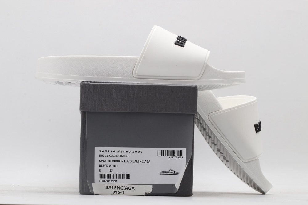 BLG Rubber Slides White