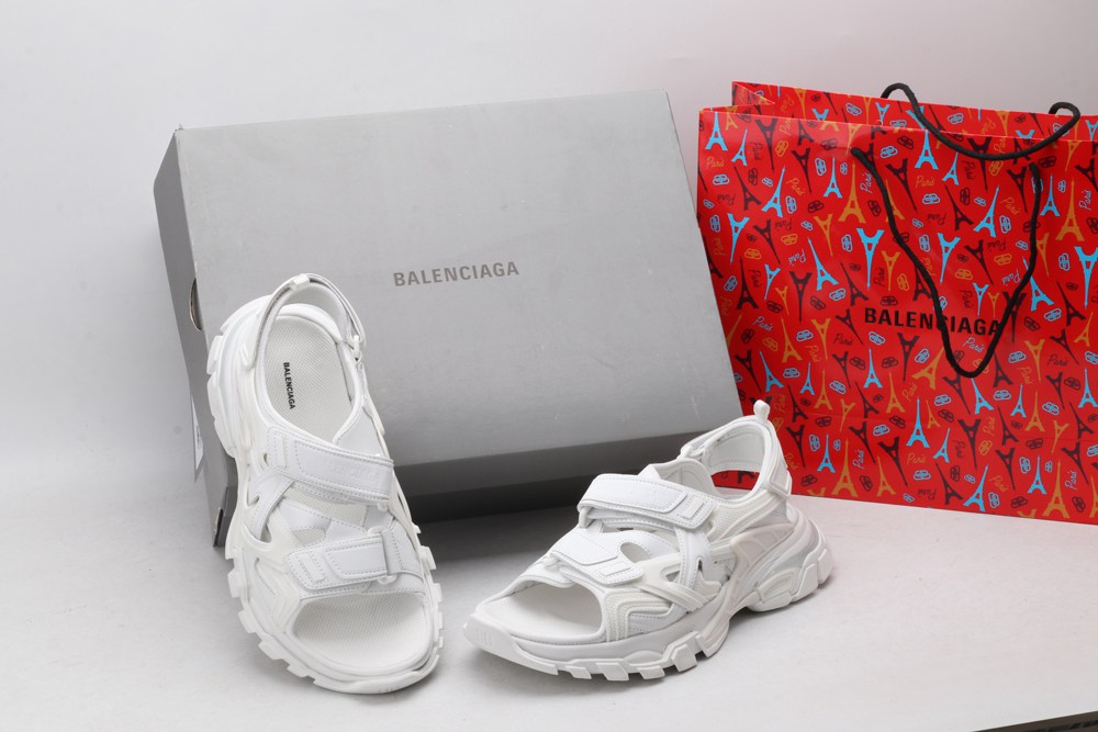 BLG Track Sandal Triple White