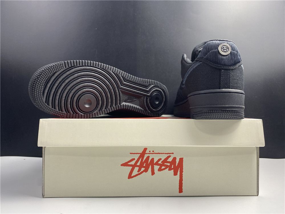 Stussy x Air Force 1 Low Triple Black(CZ9084 001)