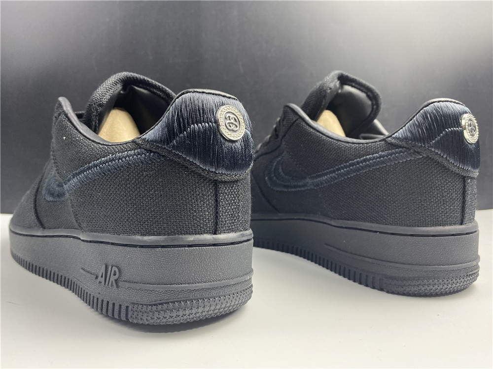Stussy x Air Force 1 Low Triple Black(CZ9084 001)