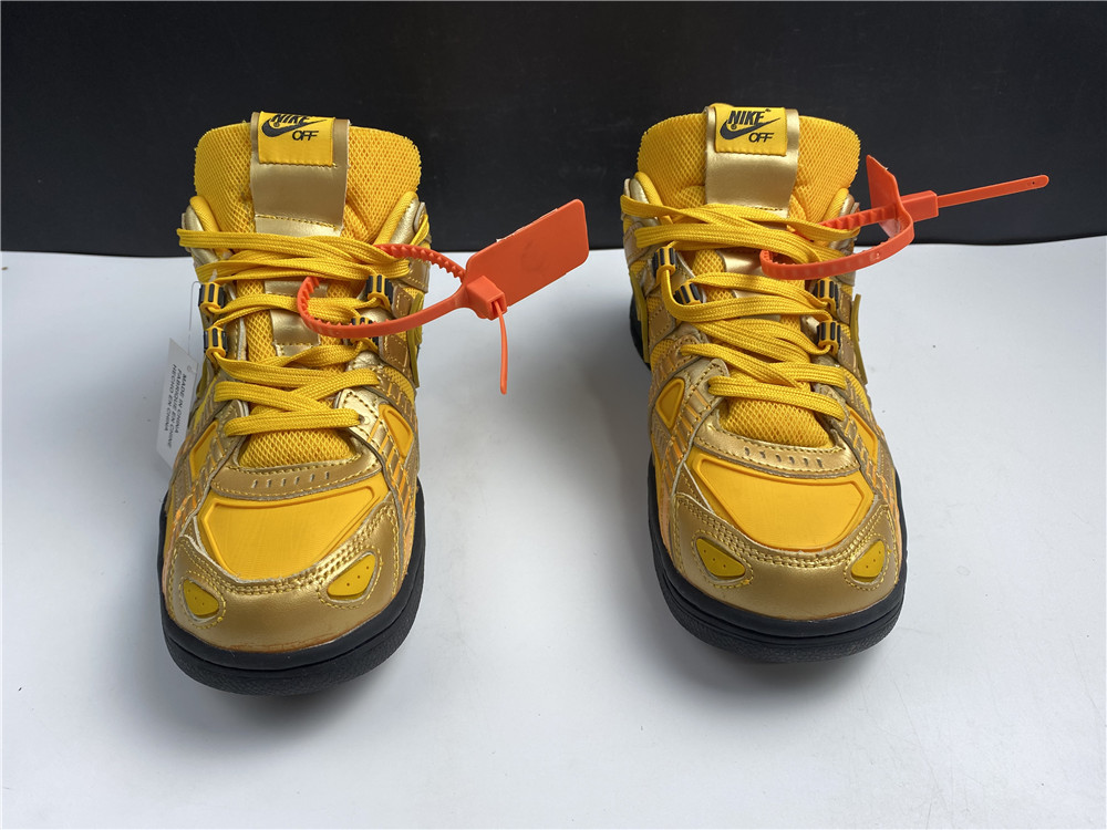 Off-White x Air Rubber Dunk University Gold( CU6015 700)