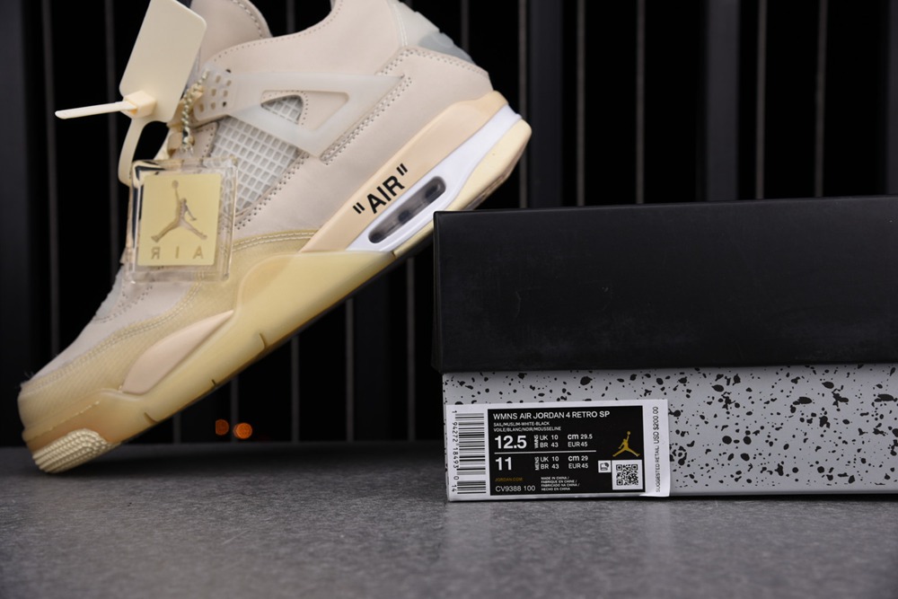 Off-White x Wmns Air Jordan 4 SP Sail