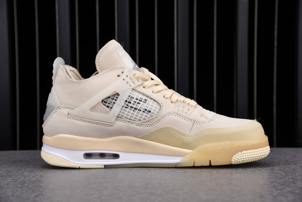 Off-White x Wmns Air Jordan 4 SP Sail