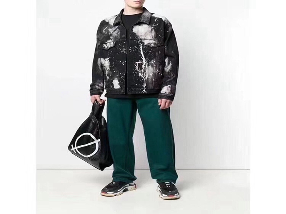 BLCG 19FW Graffiti Washed Denim Jacket