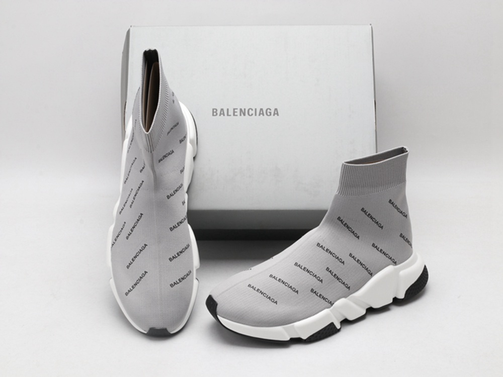 BLG Speed Trainer Mid Logo Print Gray