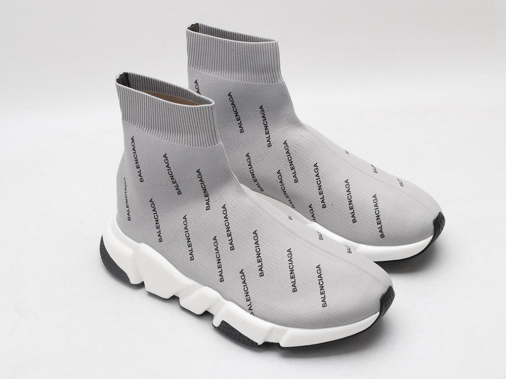 BLG Speed Trainer Mid Logo Print Gray