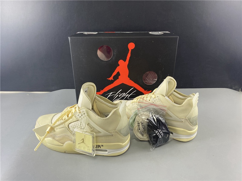Air Jordan 4 RERO x Off-White OW(AQ9129-100 )