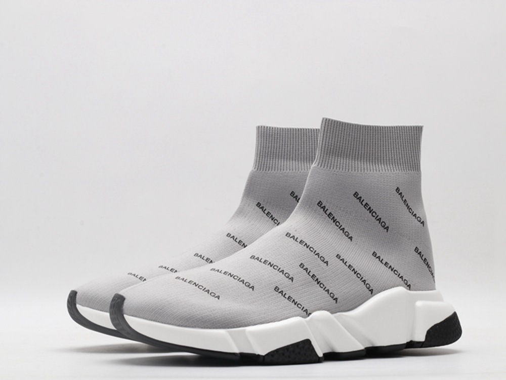 BLG Lace-up Knit Sock Full Black