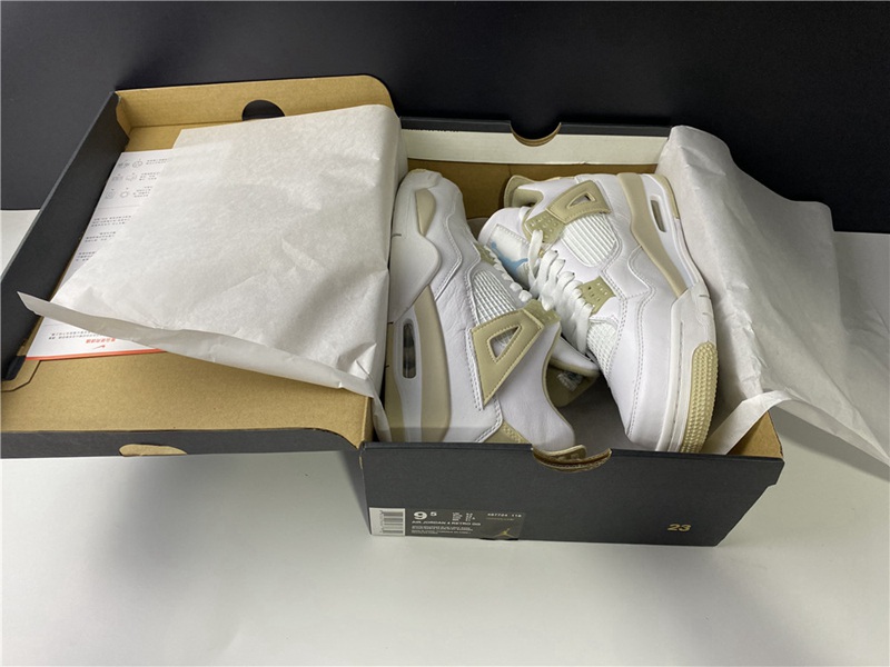 Air Jordan 4 Retro GS Linen(487724-118)