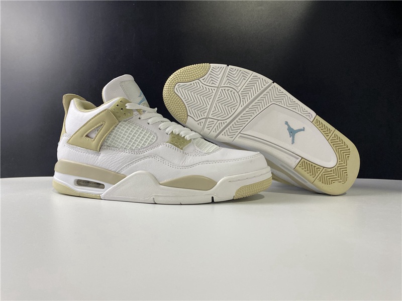 Air Jordan 4 Retro GS Linen(487724-118)