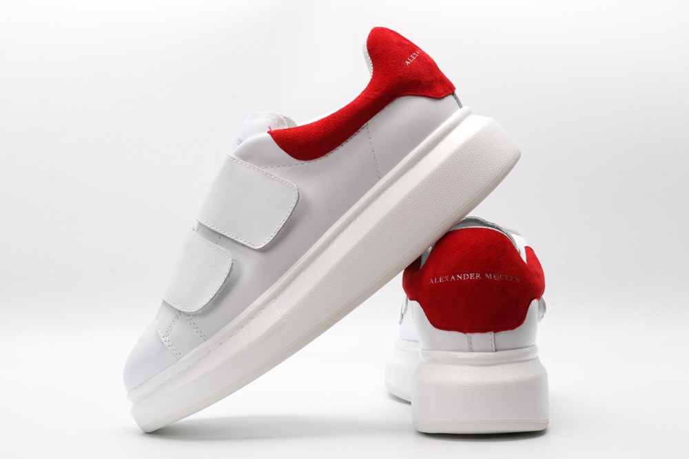 AMQ white&red oversized sneakers