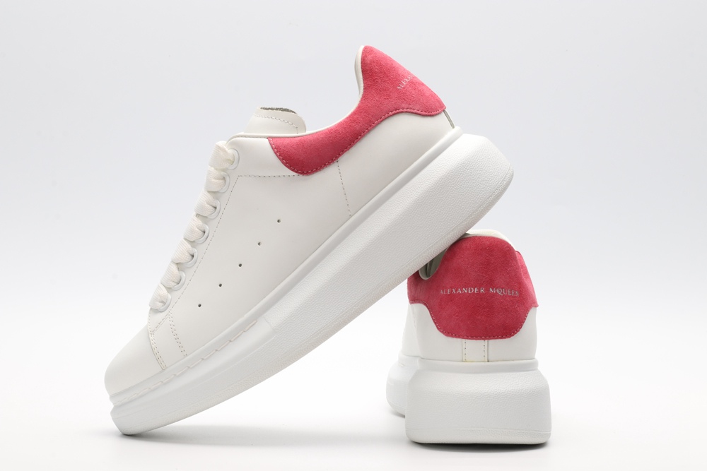 AMQ White & Red Beetle Oversized Sneakers