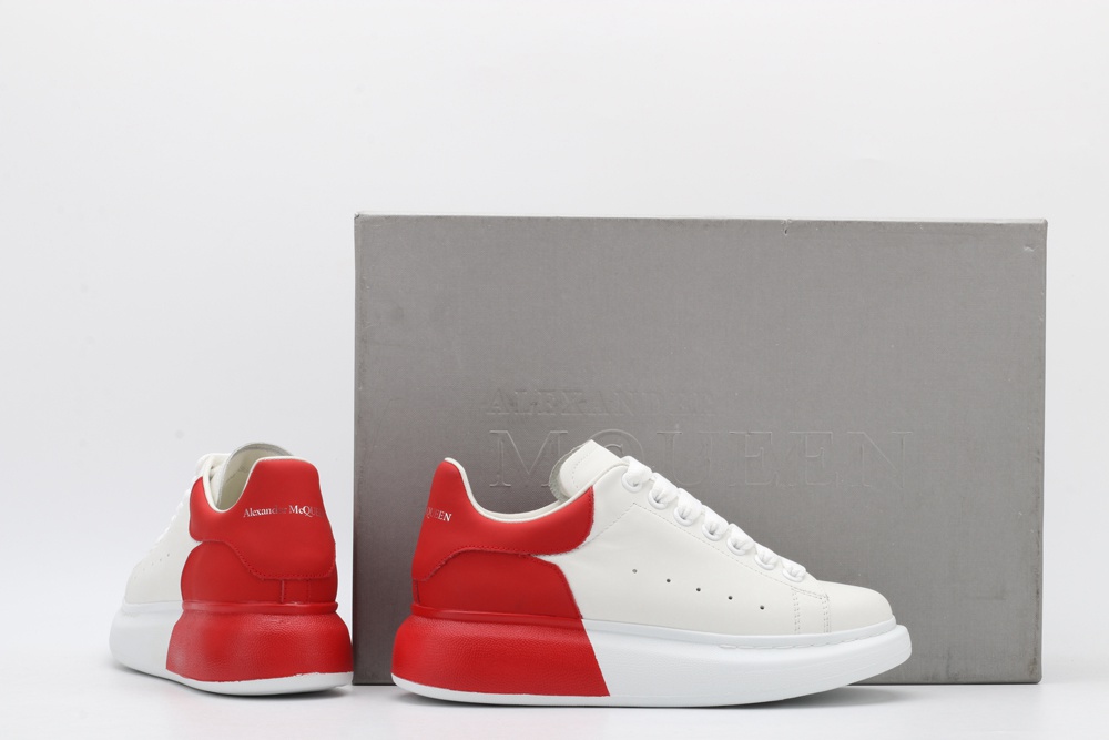 AMQ oversized sneakers with red heel