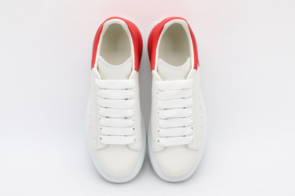 AMQ oversized sneakers with red heel