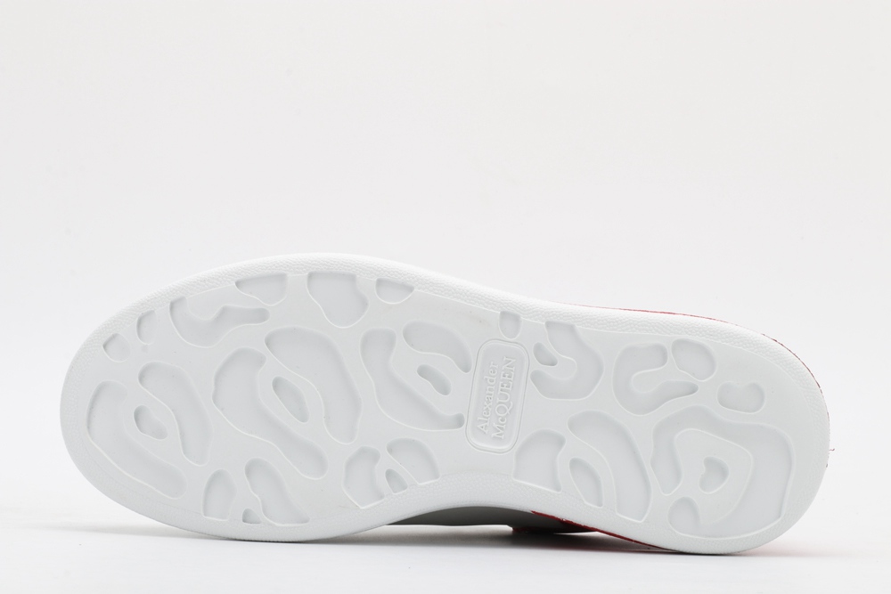 AMQ oversized sneakers with red heel