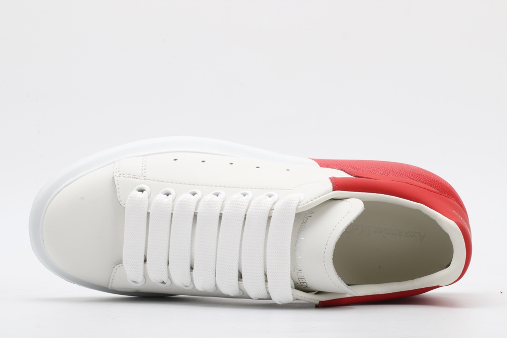 AMQ oversized sneakers with red heel