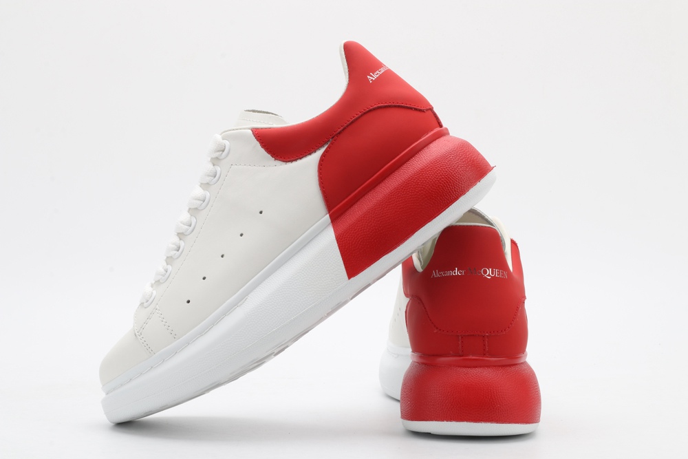 AMQ oversized sneakers with red heel