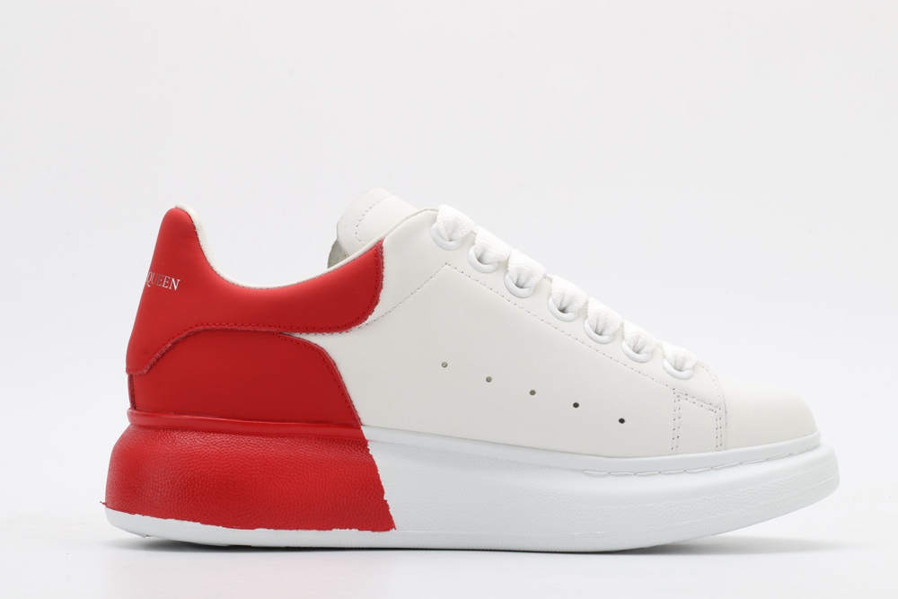 AMQ oversized sneakers with red heel