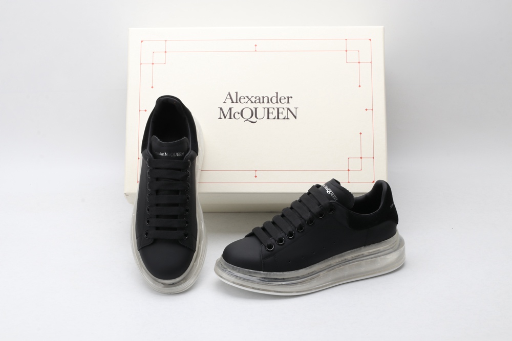 AMQ black oversized sneakers
