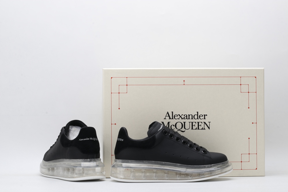 AMQ black oversized sneakers