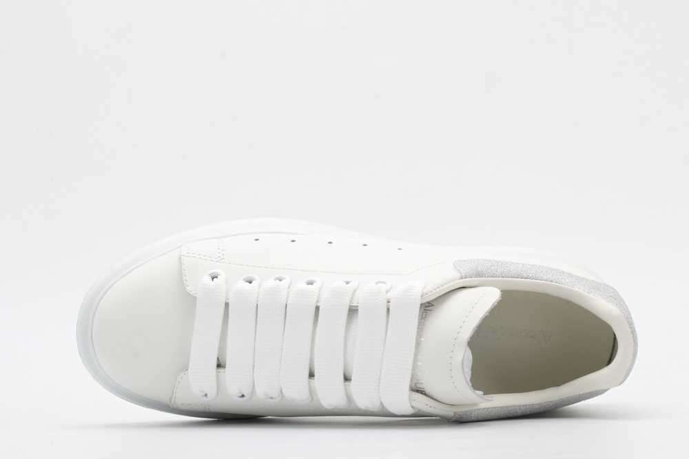 AMQ oversized sneakers with siL*Ver heel